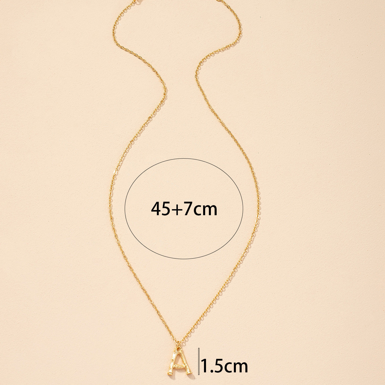 Letter A Pendant Necklace - Vienna Verve Collection