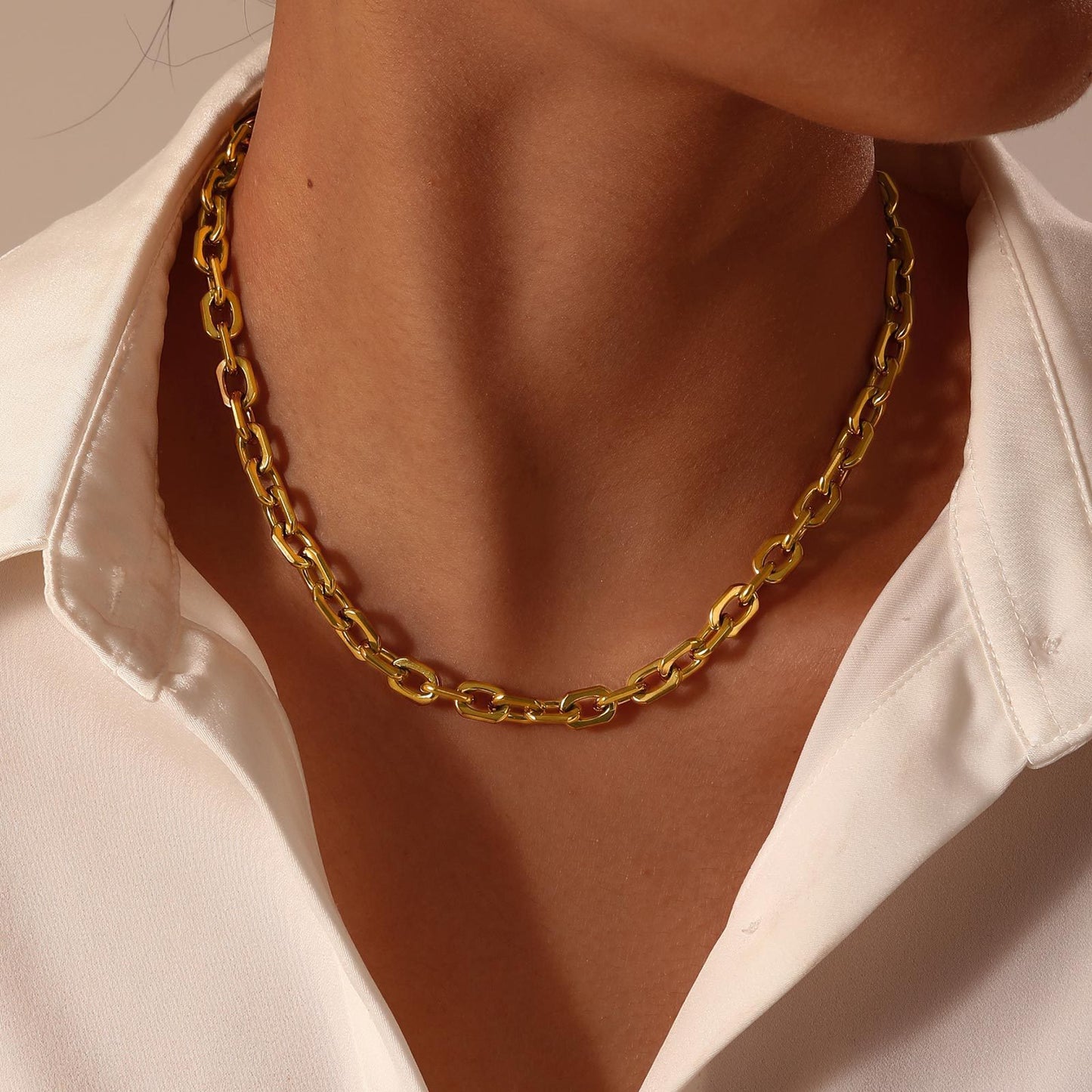 Women's Stainless Steel Brackets – Handmade Chains – Necklace