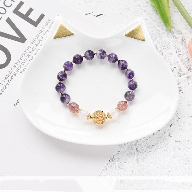 Exquisite Natural Amethyst Bracelet - Perfect Gift for Any Occasion