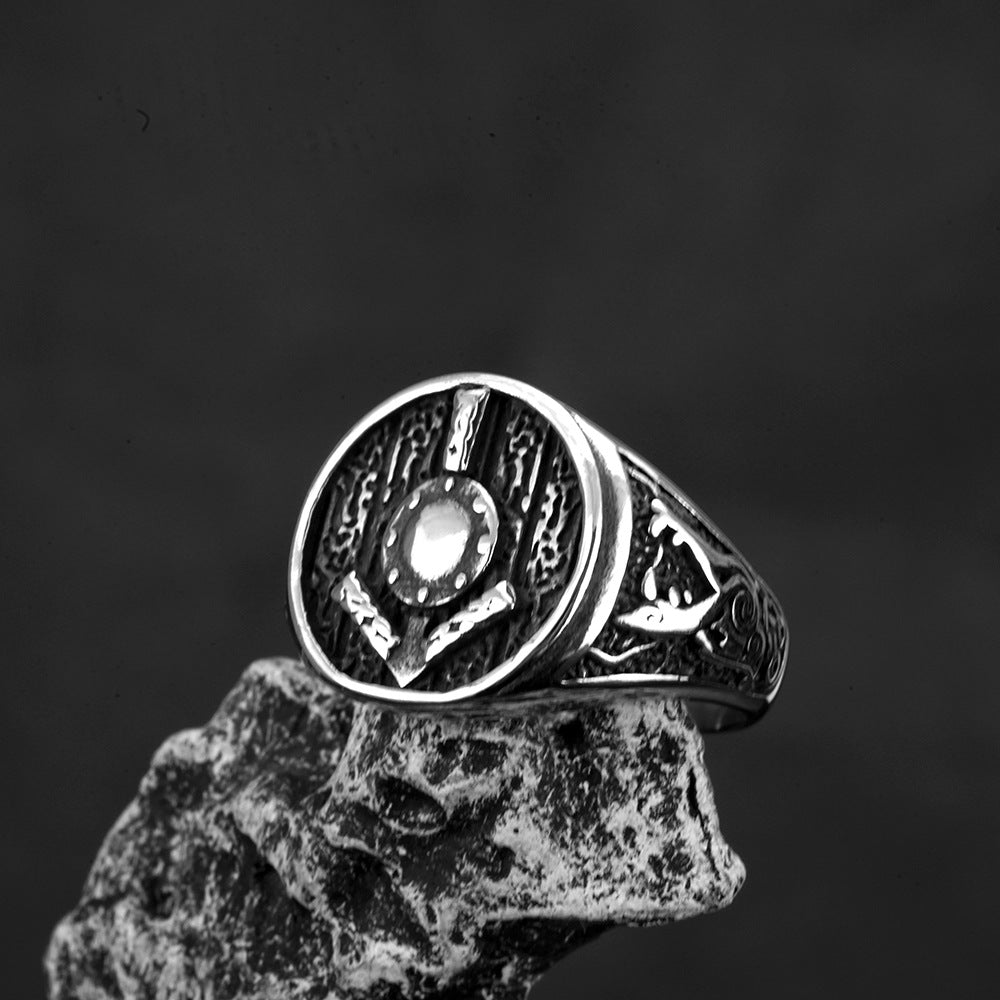 European And American Retro Jewelry Stainless Steel Ring For Men