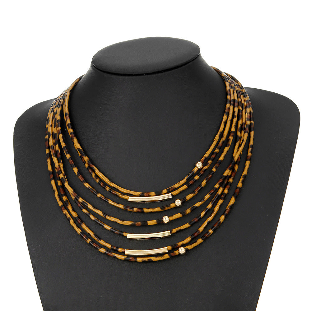 Planderful Savanna Rhythms Necklace – Stylish Multi-Layered Design