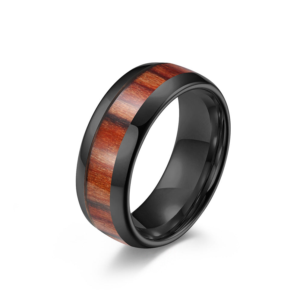 Cross-Border Hot-Selling Tungsten Steel Couple Ring Wholesale