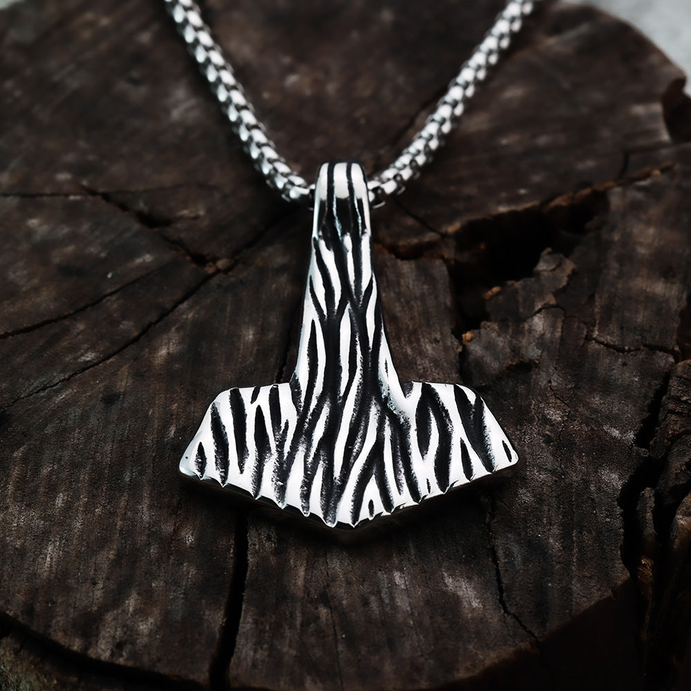 European And American Jewelry Wholesale Titanium Steel Men's Pendant Necklace Retro Boat Anchor Design