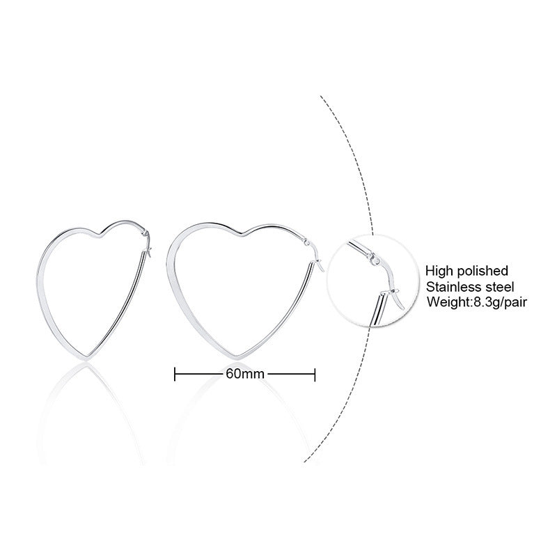 Stainless Steel Jewelry Wholesale Exaggerated Women's Earrings