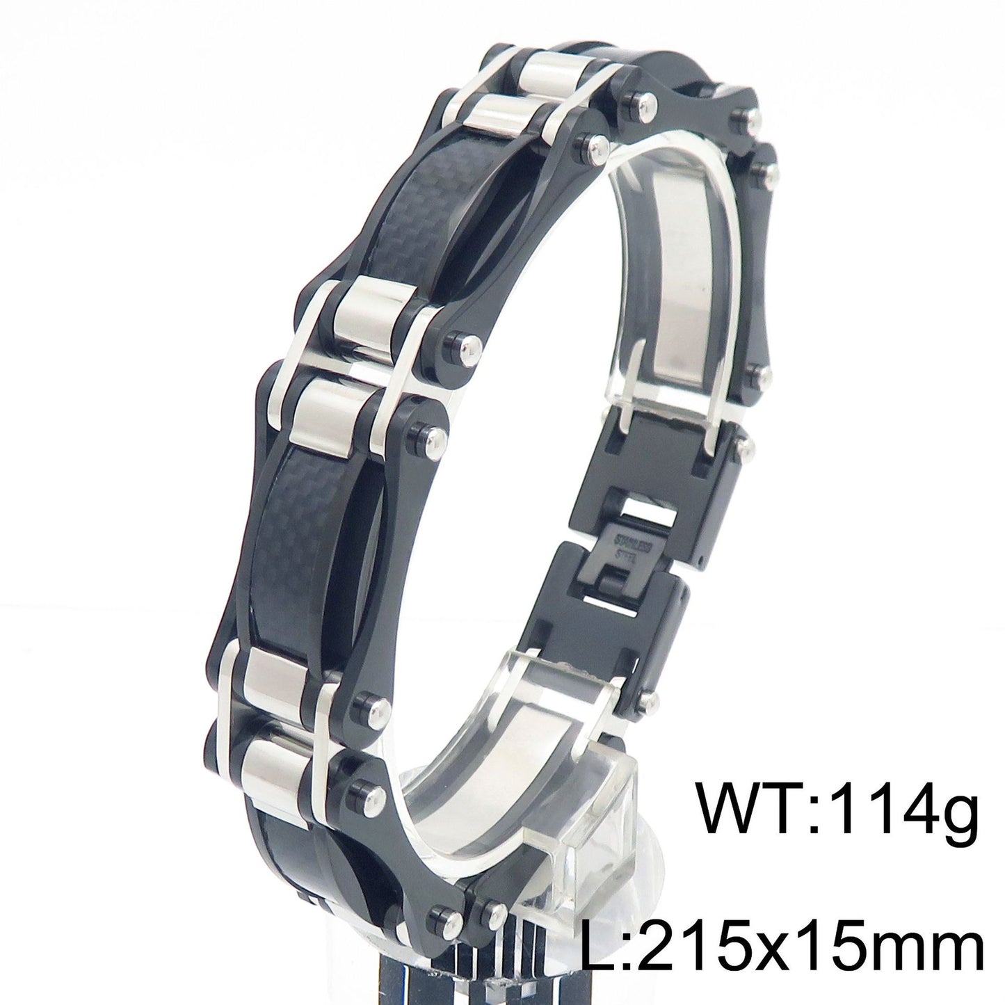 Planderful Carbon Fiber Titanium Bracelet For Men Versatile