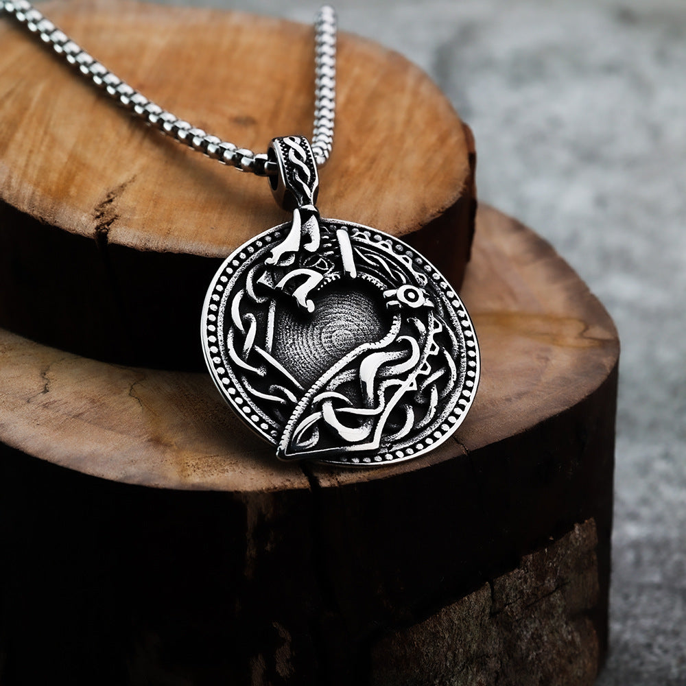 Cross-Border European and American Style Celtic Viking Pendant Necklace for Men