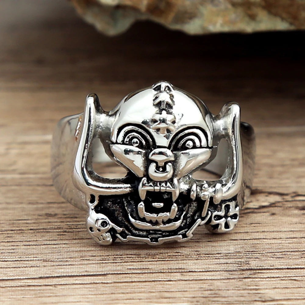 Vintage Skull Stainless Steel Men's Ring