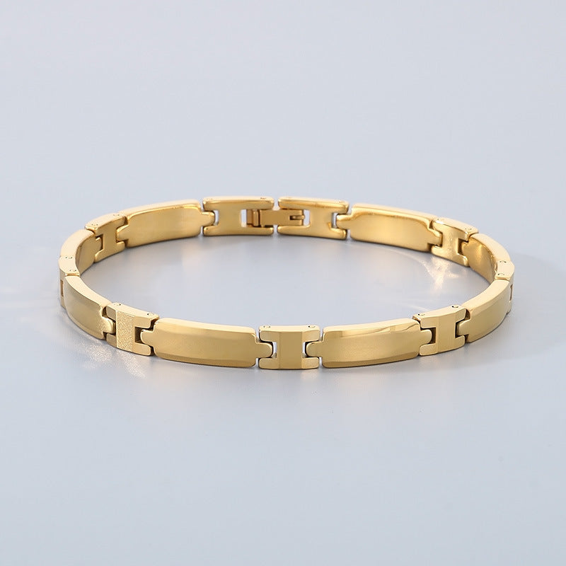 Planderful Genie I Shape Stylish Tungsten Bracelet For Men