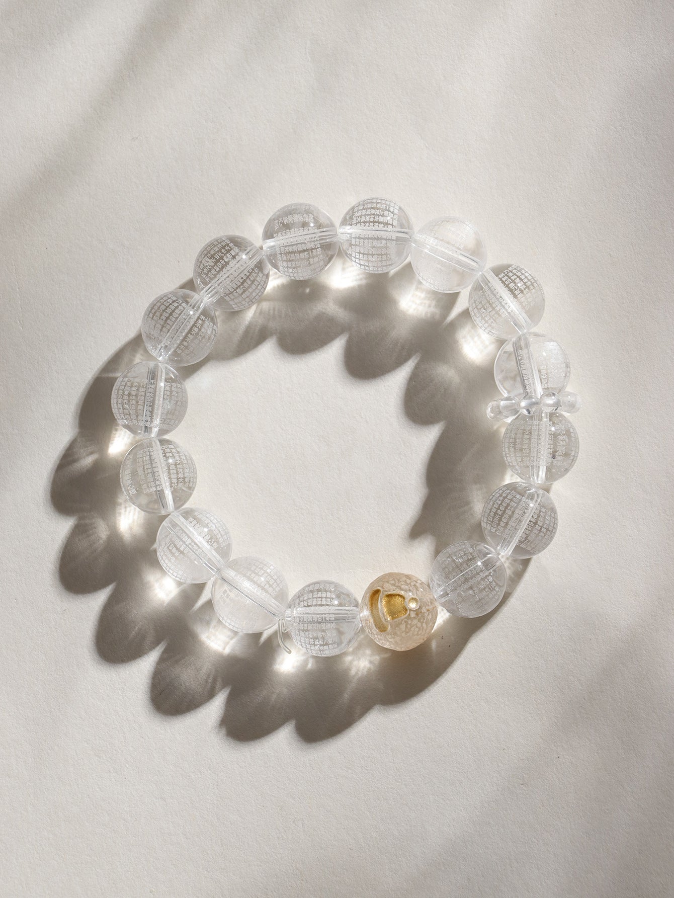 Planderful Fortune's Favor Bracelet – Handcrafted Crystal Buddha Bead Design
