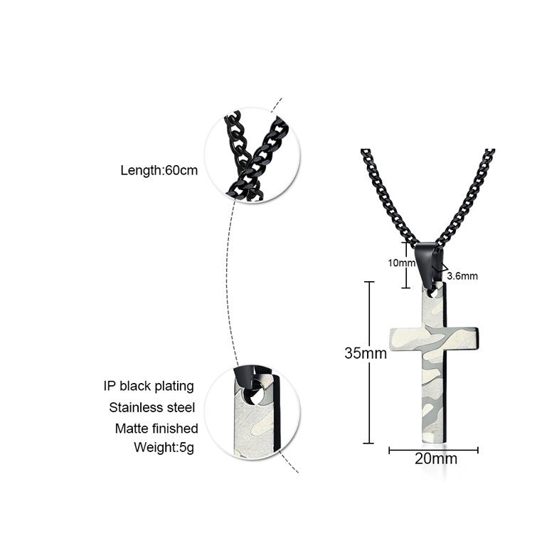 Cross Stainless Steel Necklace for Men