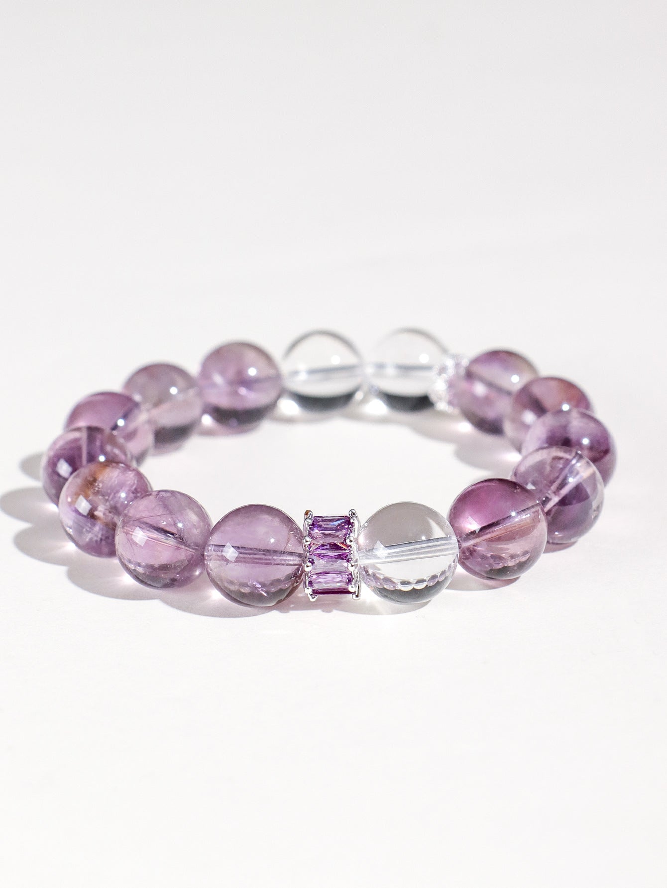 Planderful Fortune's Favor Bracelet – Elegant Amethyst and Crystal Design