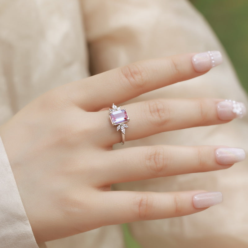 Planderful Jewelry Alexandrite Ring In Sterling Silver Everyday Genie Collection Elegant Ring For Daily Wear