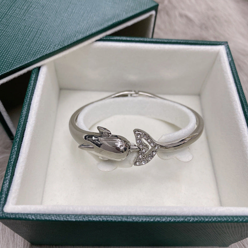 Dolphin High Sense Metal Bracelet from Vienna Verve Collection
