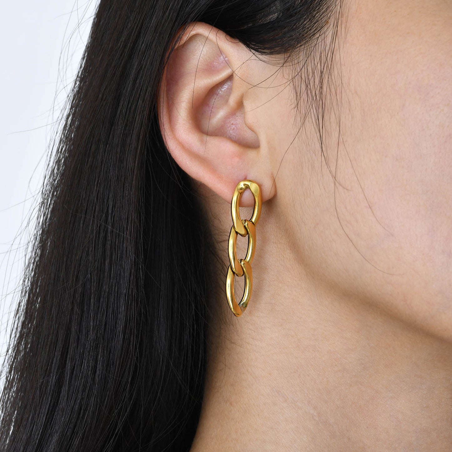 Fashion Jewelry Women's Fashion Trend Gold NK Chain Earrings