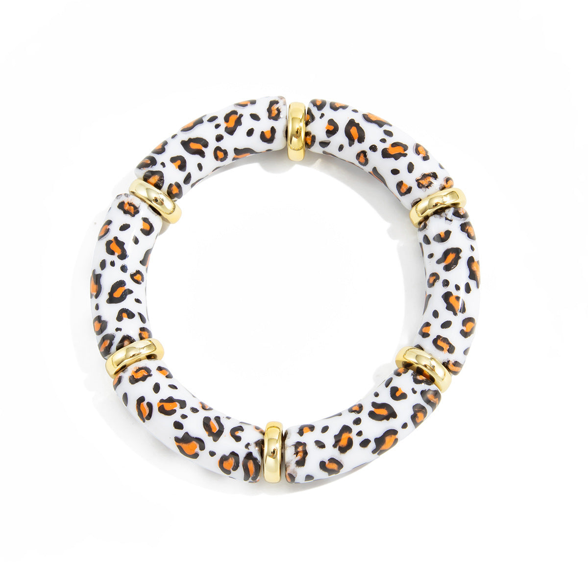 Planderful Leopard Print Elastic Bracelet Women Chic Statement Jewelry Vienna Verve