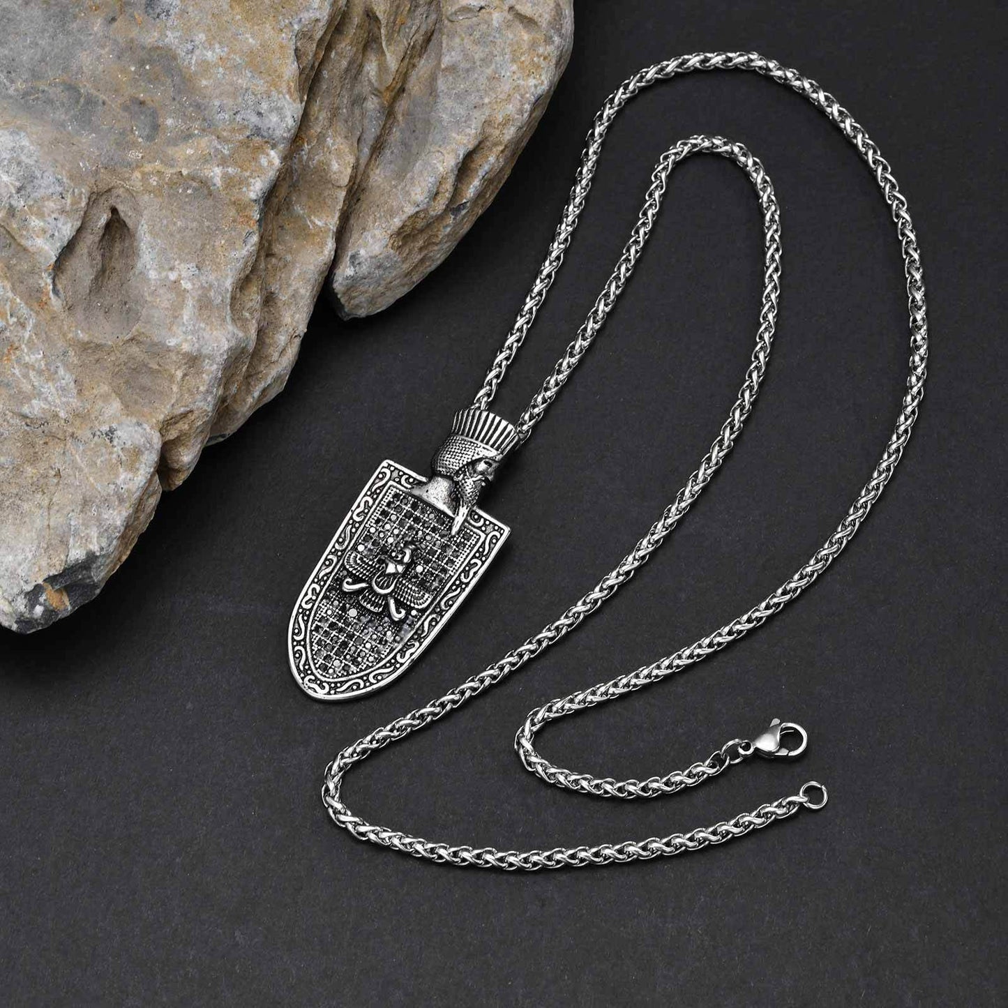 Planderful Personalized Cultural Pendant For Men Gun Metal