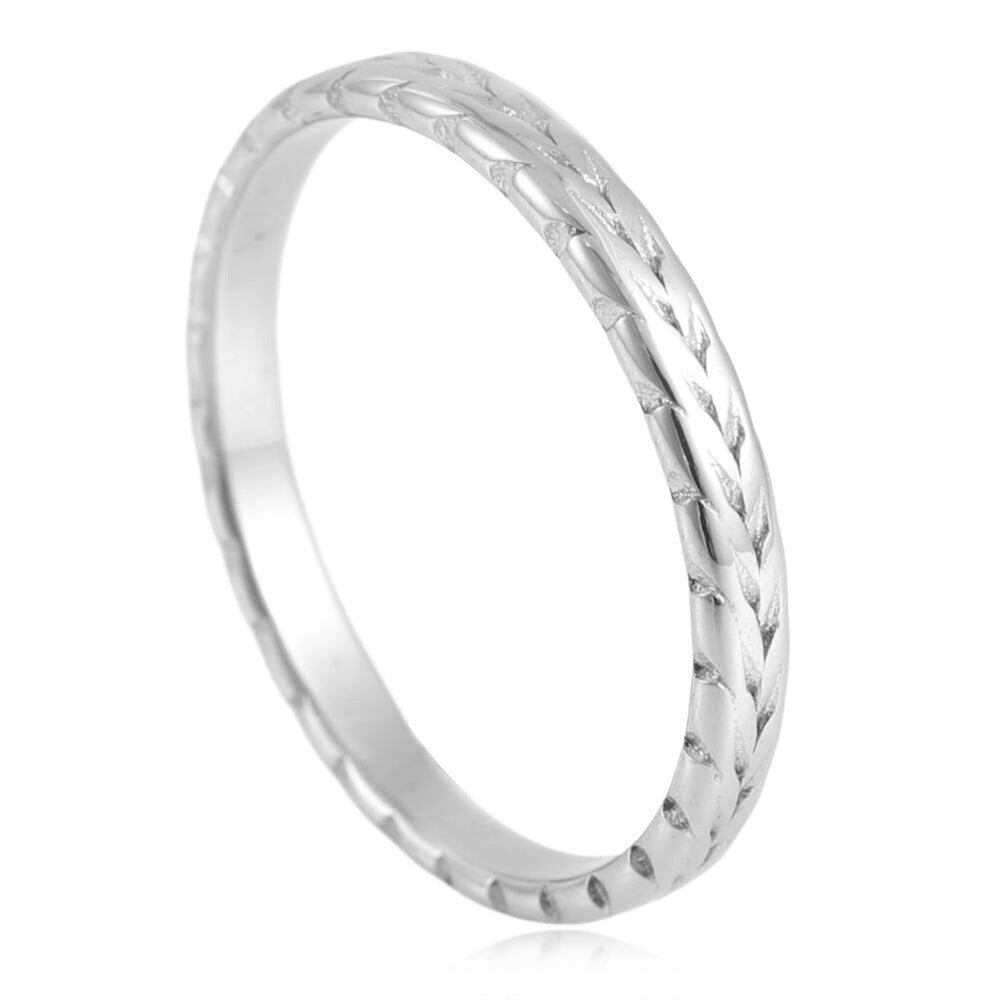 Retro Titanium Steel Braided Twist Ring for Men - Trendy European and American Jewelry Accessory