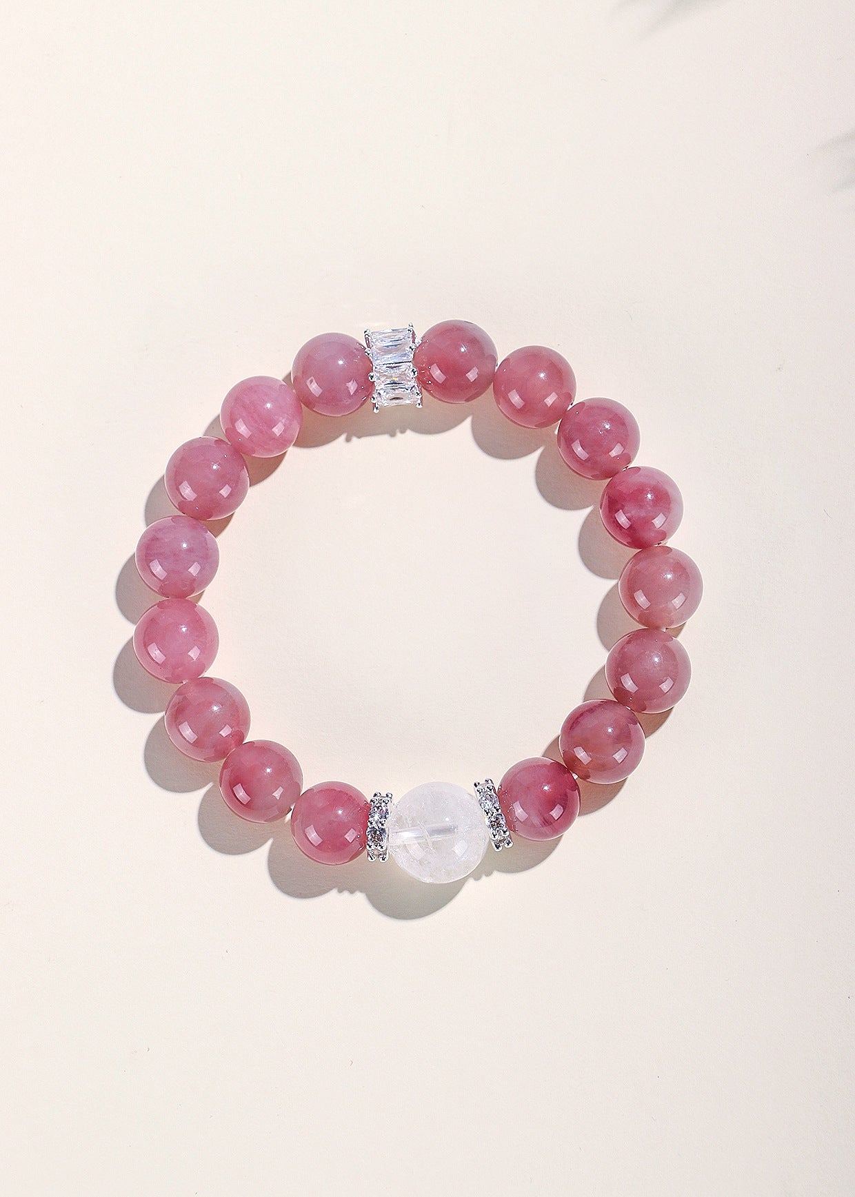 Planderful Fortune's Favor Bracelet – Elegant Pink Crystal Design