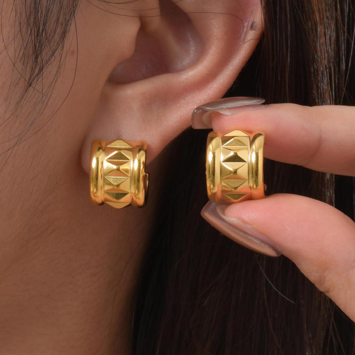 Modern Stainless Steel Earrings — Two Designs