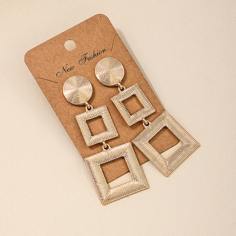 Geometric Love Texture Earrings in Vienna Verve Collection