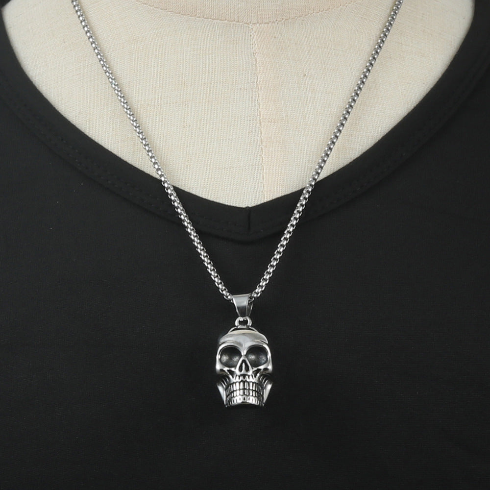 European And American Stainless Steel Skull Pendant For Men