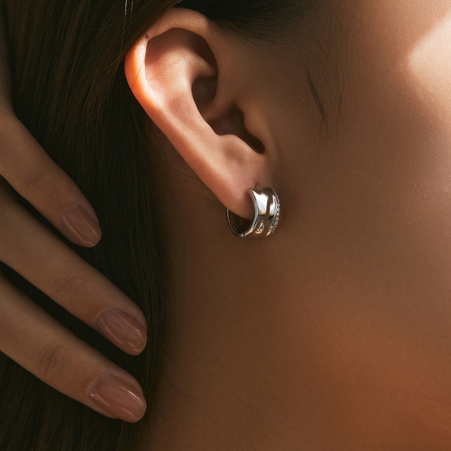 Planderful Everyday Genie Earrings – Elegant Zircon-Encrusted Design