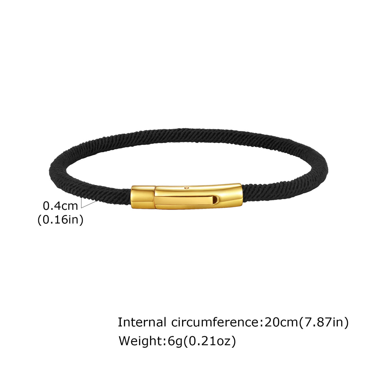 Europe America Milan Rope Stainless Steel Bracelet for Men
