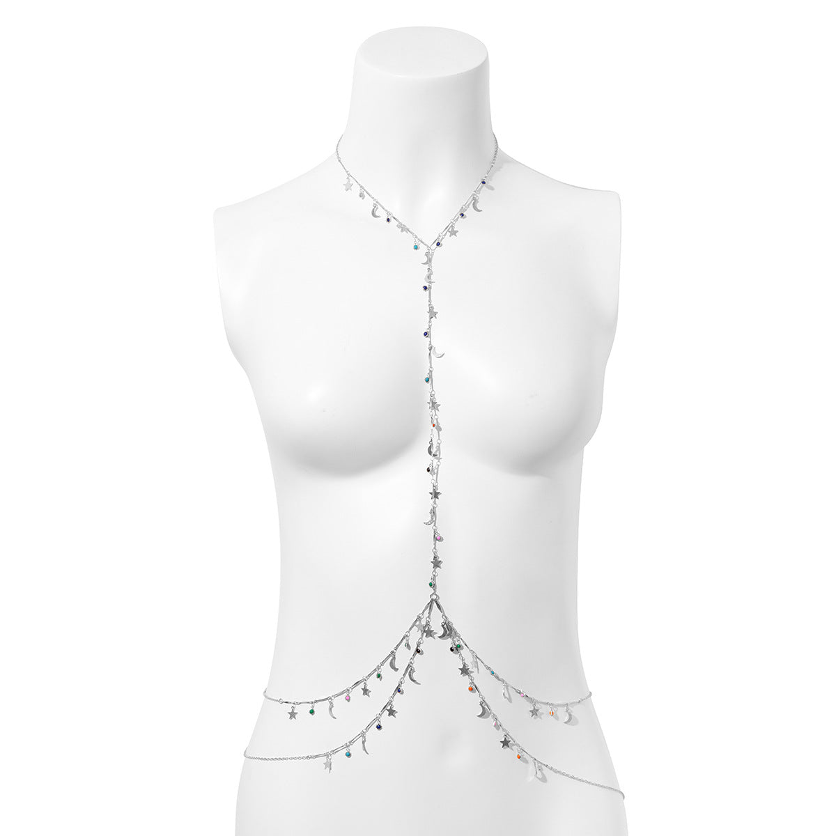 Alluring Vienna Verve Female Jewelry Set for Neck, Waist, and Body