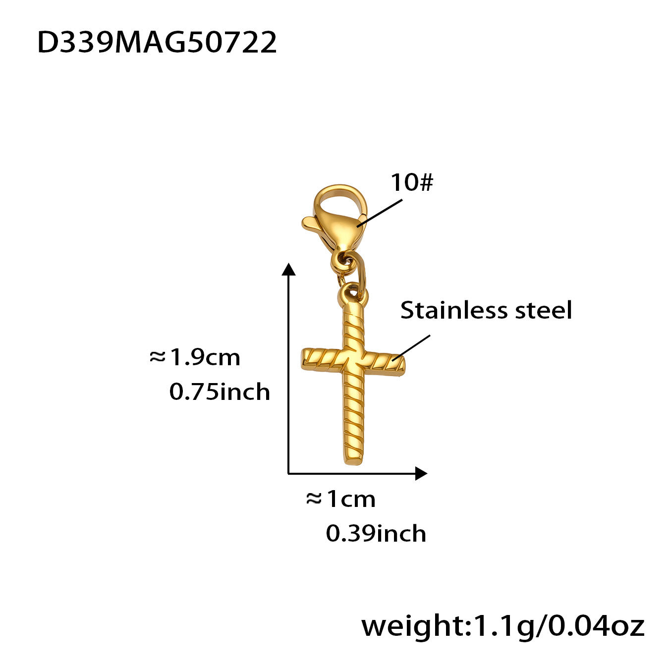 Planderful Everyday Genie Cross Collarbone Necklace Zircon