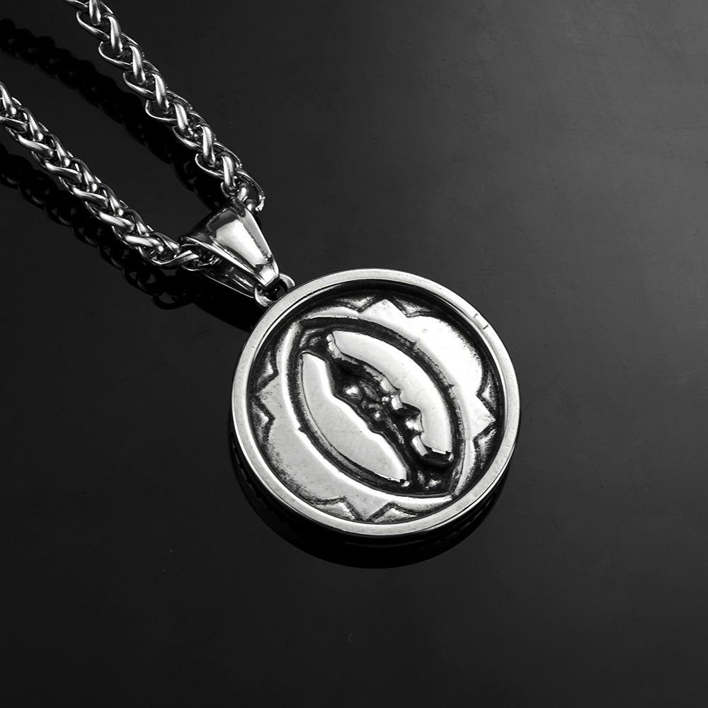 European And American Retro Men's Jewelry Virgin Mary Pendant Necklace