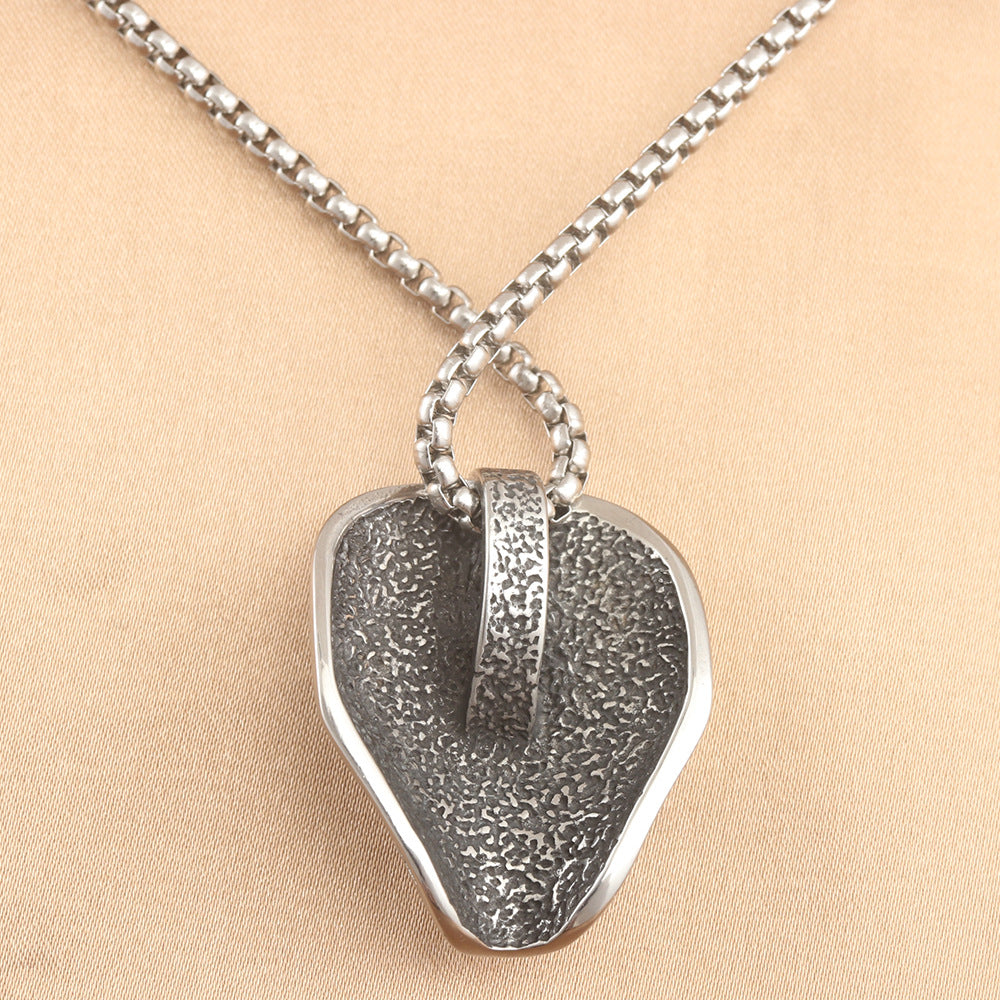 European And American Stainless Steel Face Mask Pendant