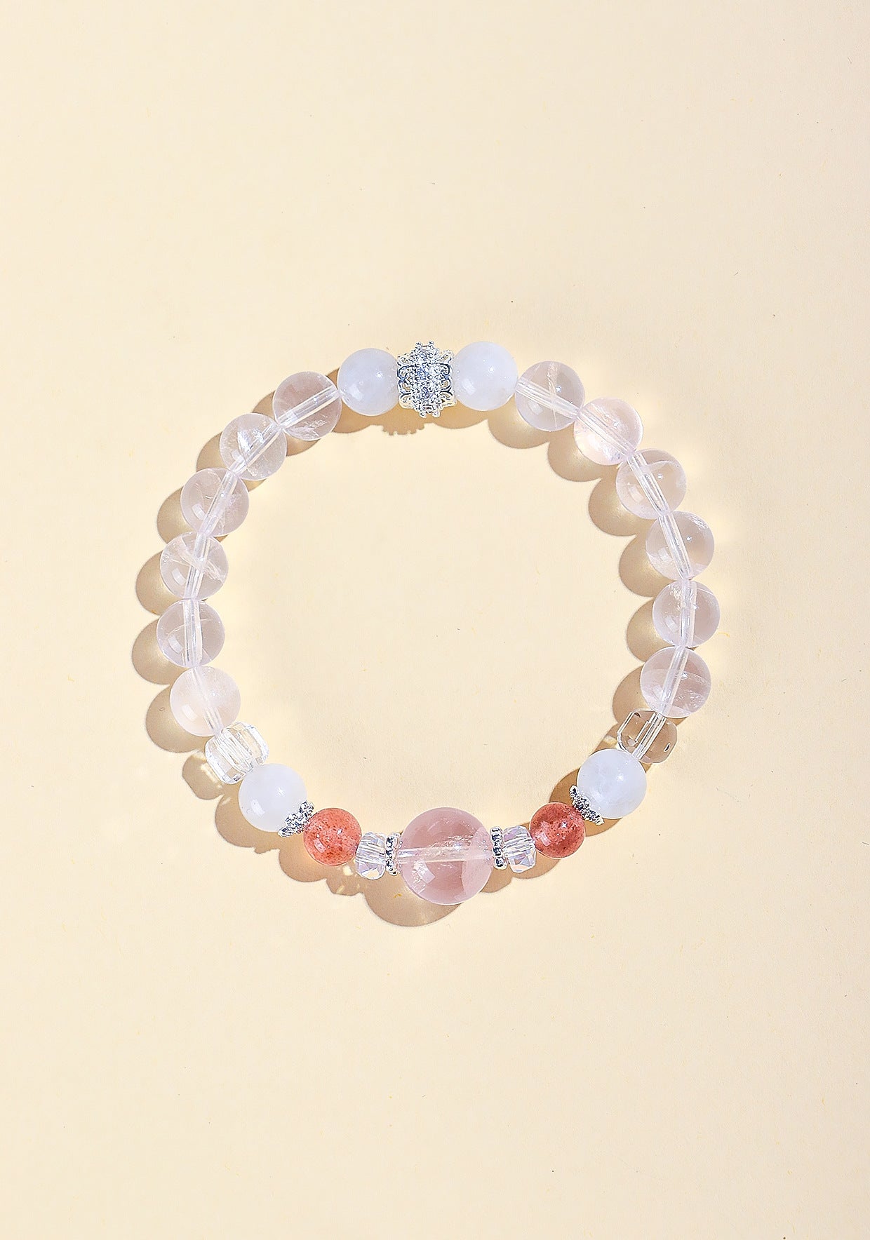 Planderful Fortune's Favor Bracelet – Elegant Pink Crystal Design