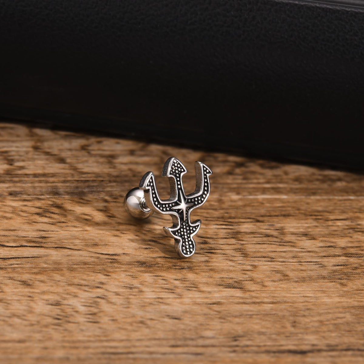 Modern Stainless Steel Earring — Single