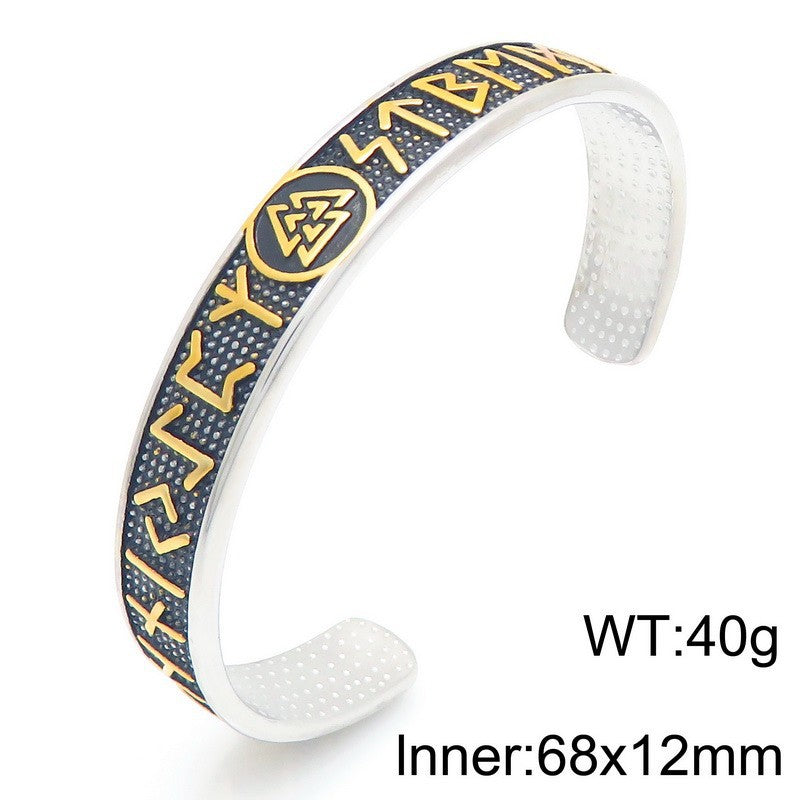 Planderful Viking Rune Bracelet For Men Personalized