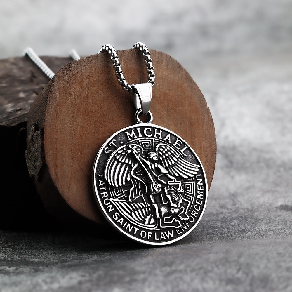 European And American Style Archangel Letter Men's Pendant Jewelry