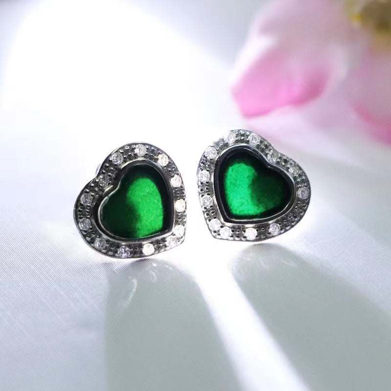 Jade Love Earrings from the Planderful Collection