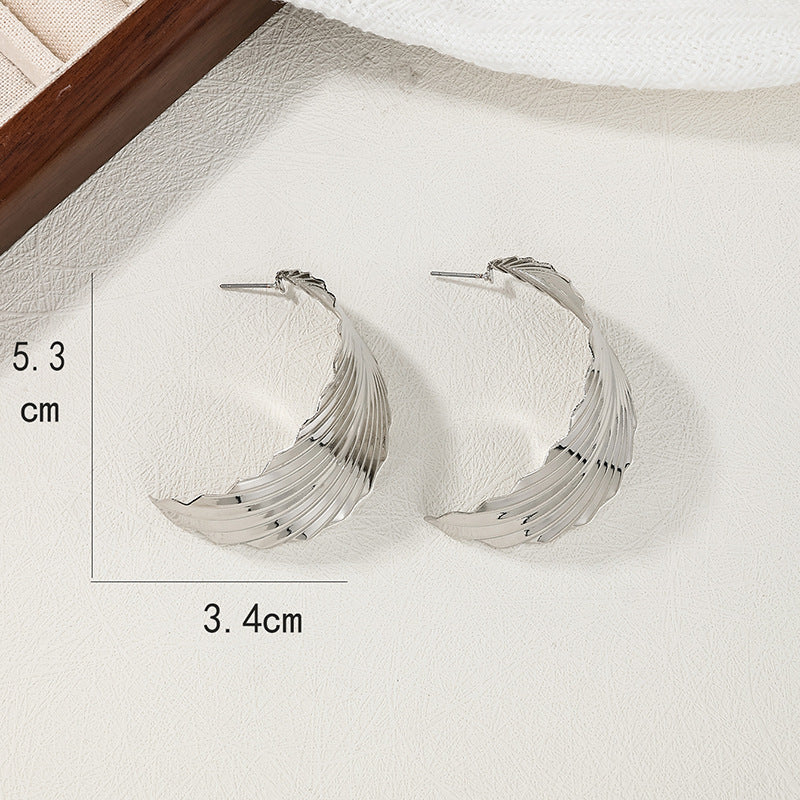 Metal Leaf Women's Earrings - Exquisite Vienna Verve Collection