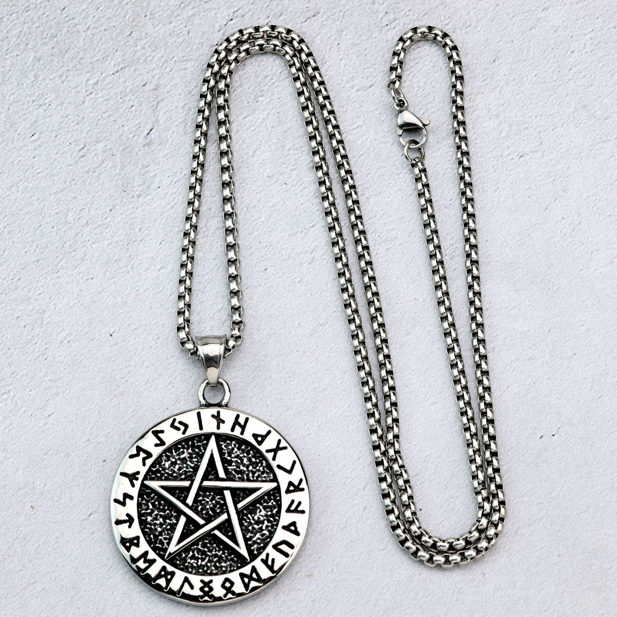 Vintage Viking Stainless Steel Men's Pendant Necklace