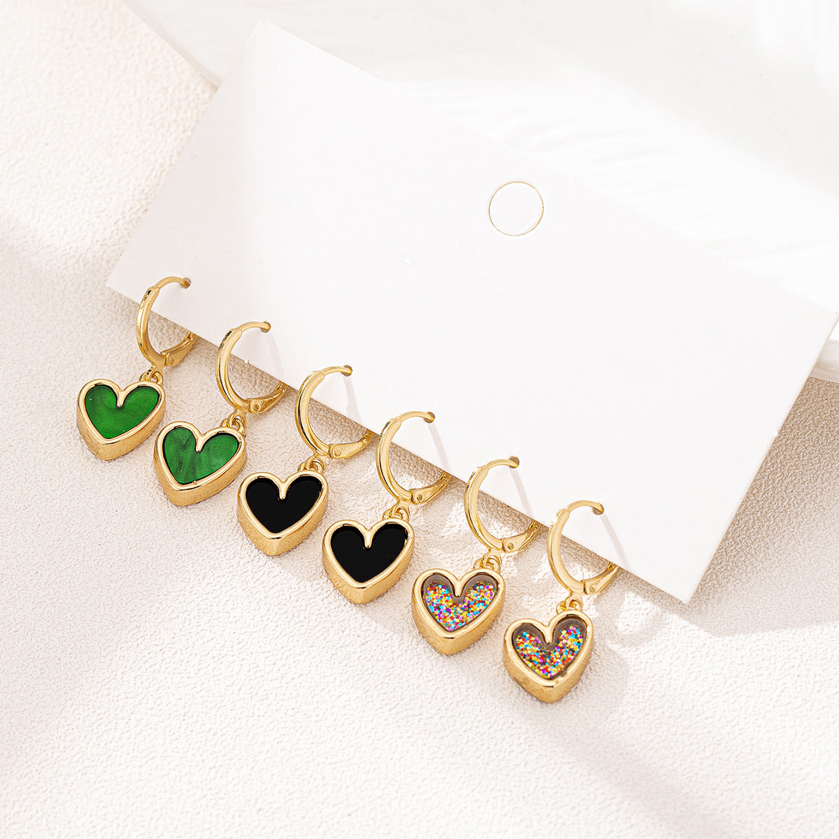 Planderful Vienna Verve Earrings Set – Fashionable Zinc Alloy Leopard Print Design