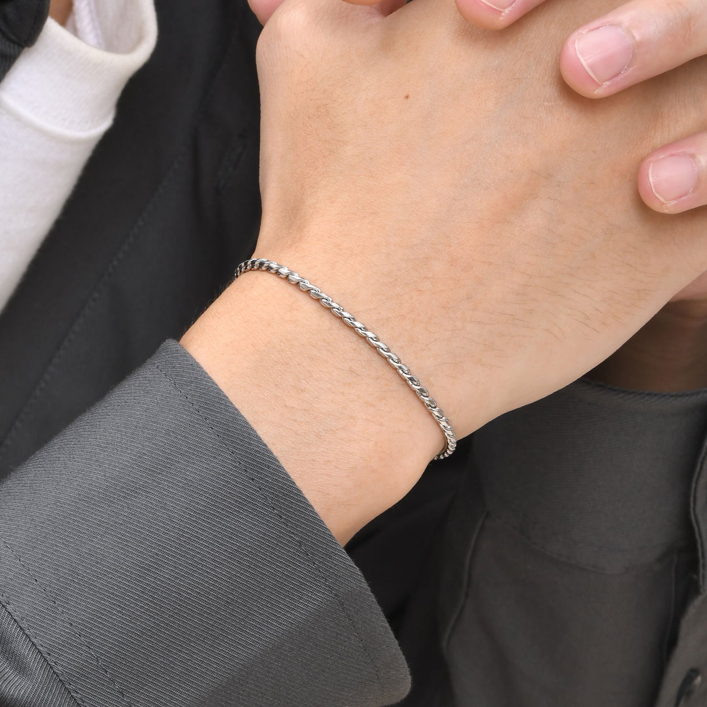 Bracelets Stainless Steel Simple Bracelet Men's Jewelry Wholesale for Men