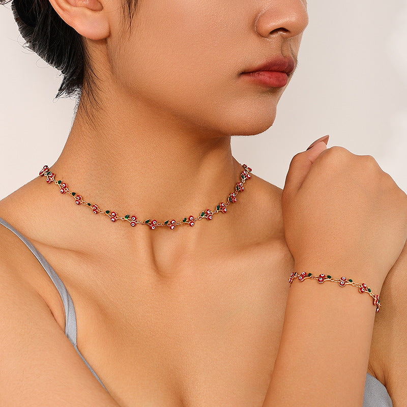 Summer Vibes Cherry Blossom Jewelry Set