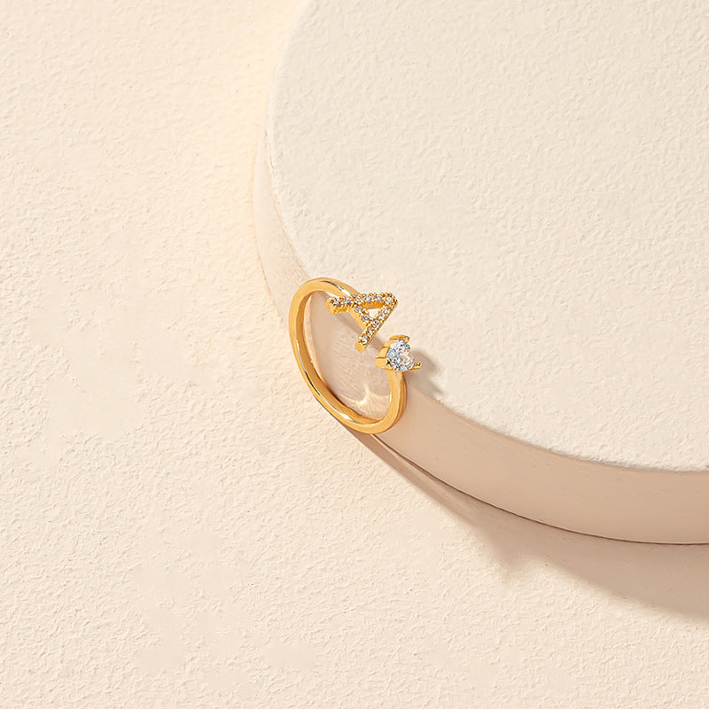 Vienna Verve Zircon Love Ring: European American Style