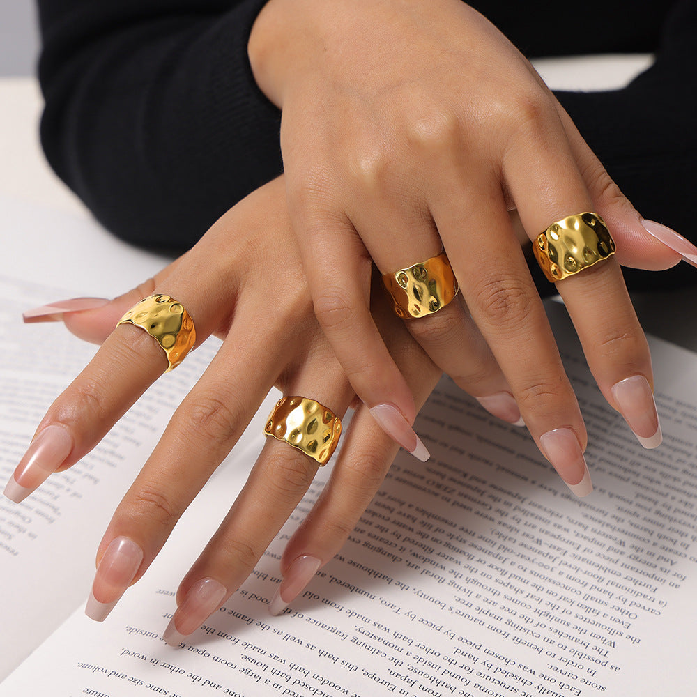 Chic Copper Hammer Design Index Finger Ring
