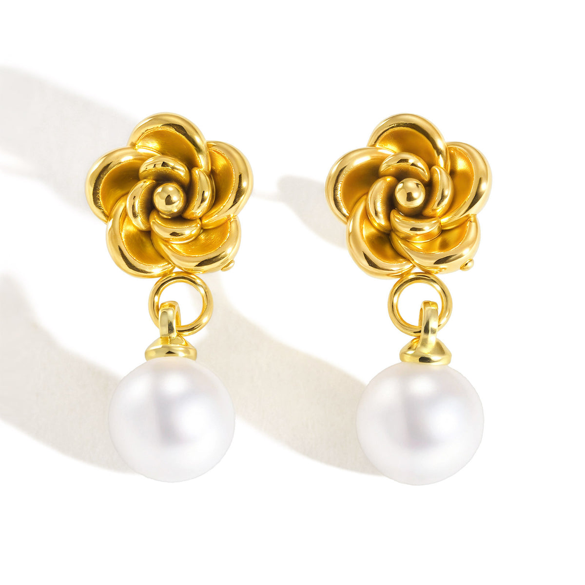 Pearl Earrings — Gold-Tone Styles