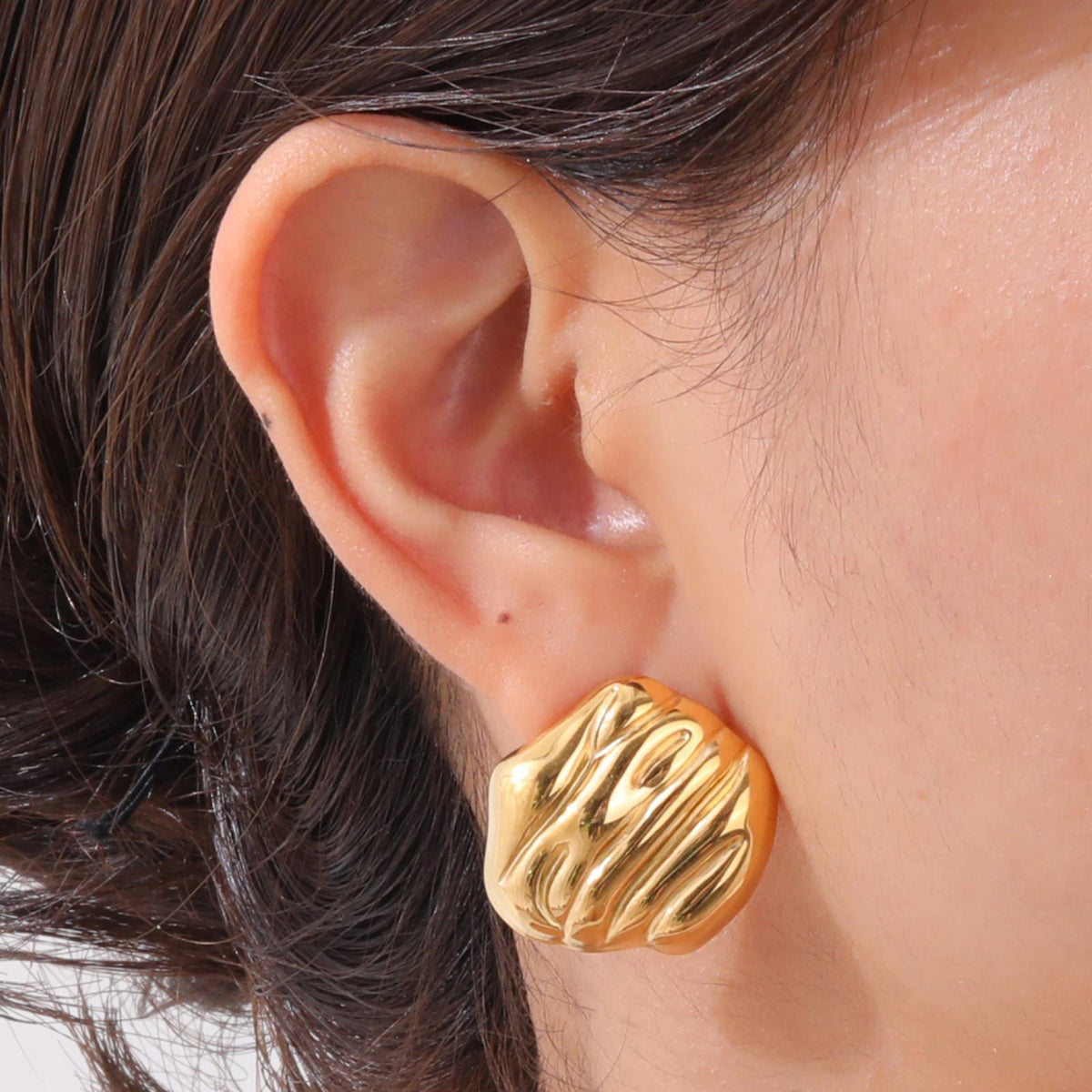 Stainless Steel Heart Earrings
