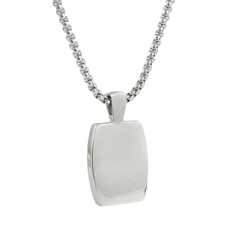 European And American Stainless Steel Multi-Color Pendant