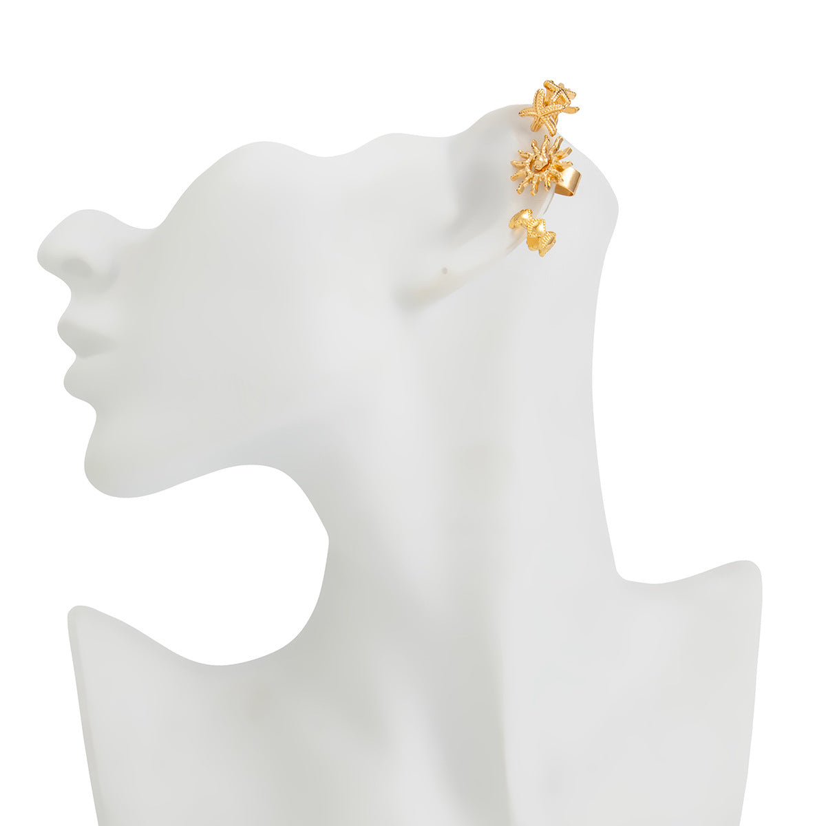 Starfish Pendant Earrings Planderful Statement Ocean Breeze Conch Set for Women Beach Lovers