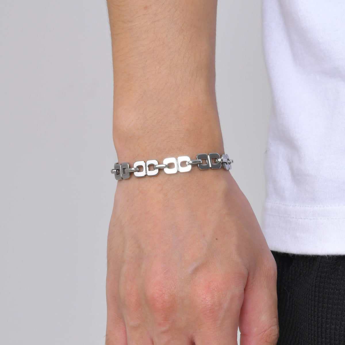 Men's Stainless Steel Infinity Handmade Chain Bracelet