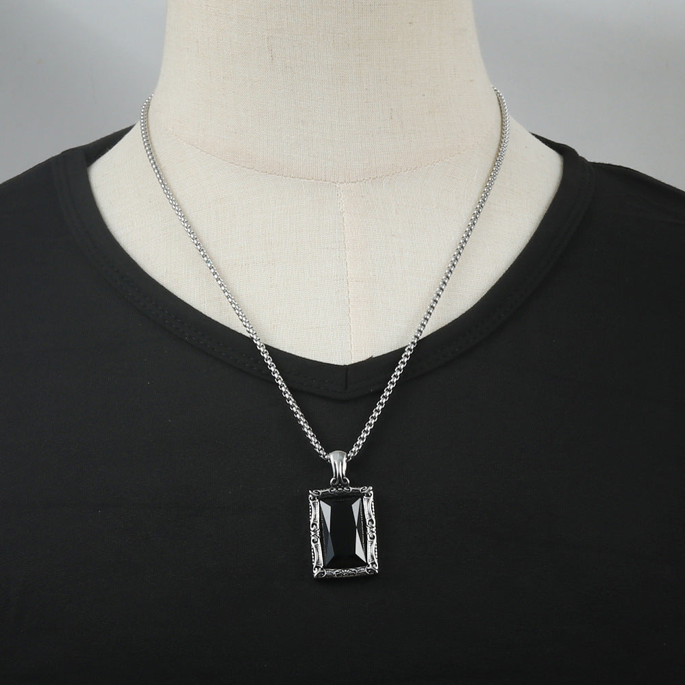 European And American Stainless Steel Pendant Necklace For Men