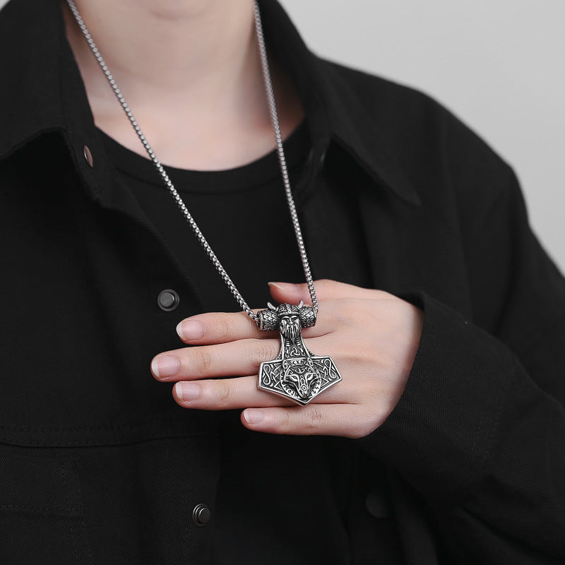 Steel Necklace – Vintage Viking Anchor